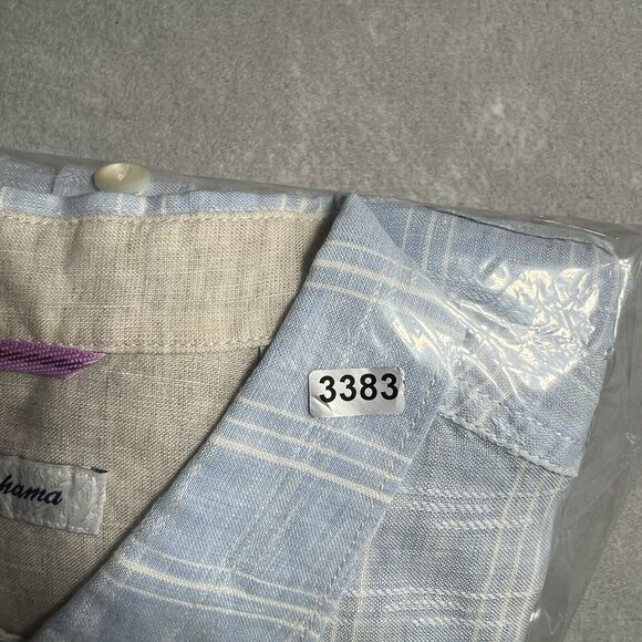 Tommy Bahama Shirt Mens XL Light Blue 100% Linen Long Sleeve Button Up - Picture 13 of 13